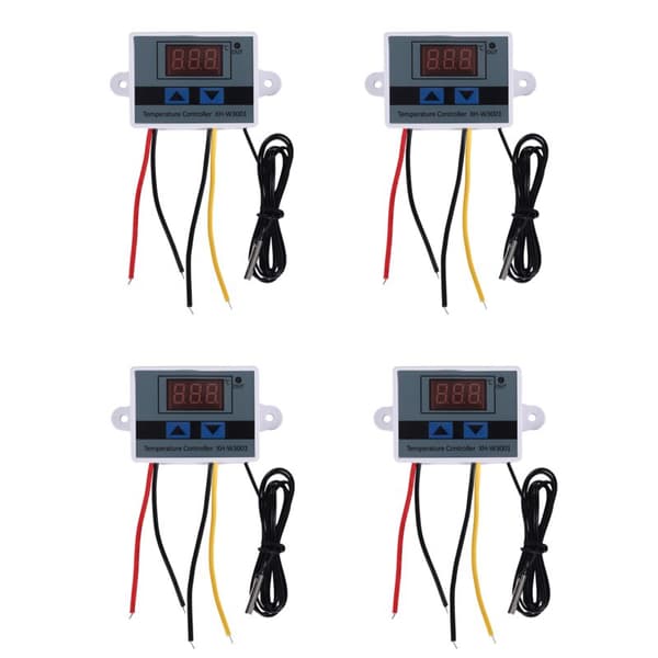 4 stk 220V AC Digital LED Temperaturregulator Xh-W3001