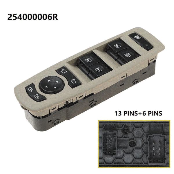 Vindusløfterbryter 254000006R Bil for 08-16 Fluence -Sy