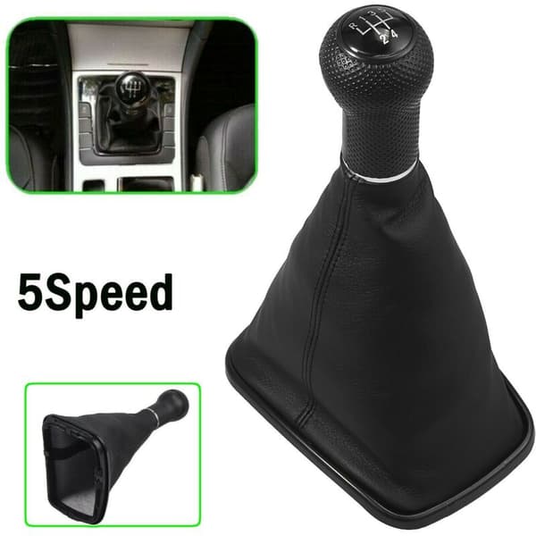 23mm 5-speed Gear Shift Knob Gaiter Boot for Golf 4 R32 1999-2004