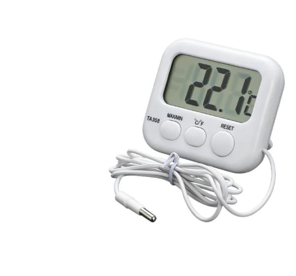 1 stk. digitalt LCD-termometer udendørs indendørs hygrometer luftfugtighed Cl
