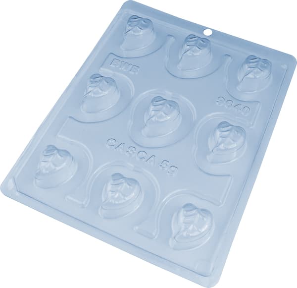Praline Mold Leaves Chocolate Mold - BWB 9640 - Special 3 Part Mold Transparent transparent