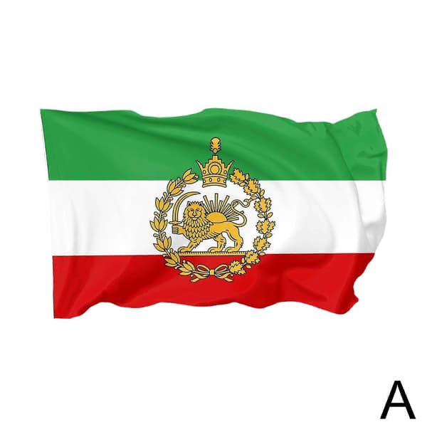 Persien Iran Løve 90*150cm Flaggstangfeste Persisk Iransk Flagg-Sha