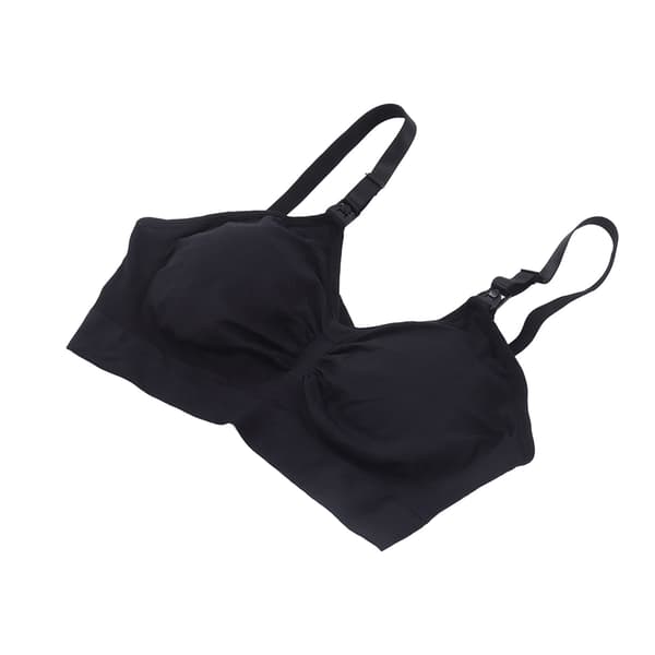 Handsfree Breast Pump Bra Adjustable Soft Breathable Pumping Bra for New Moms Black M 0.2