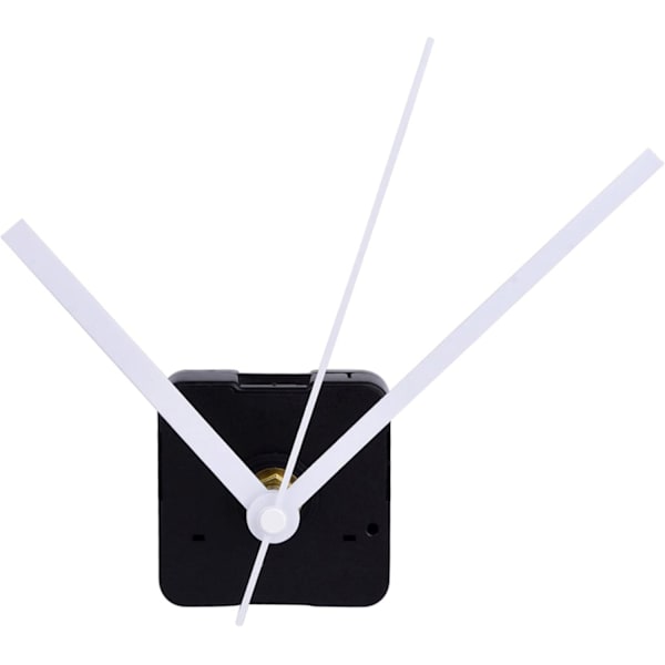 White, silent clock movement, 11/25 inch maximum thickness diameter,