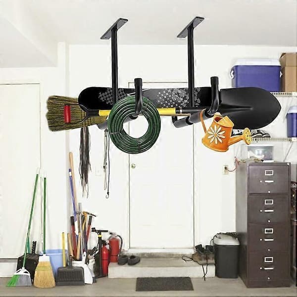 Ceiling Mounted Steel Storage Hook for Garage, Heavy Duty Storage Rack for Hanging Wood, Bicycles, Tools, Lumber, System