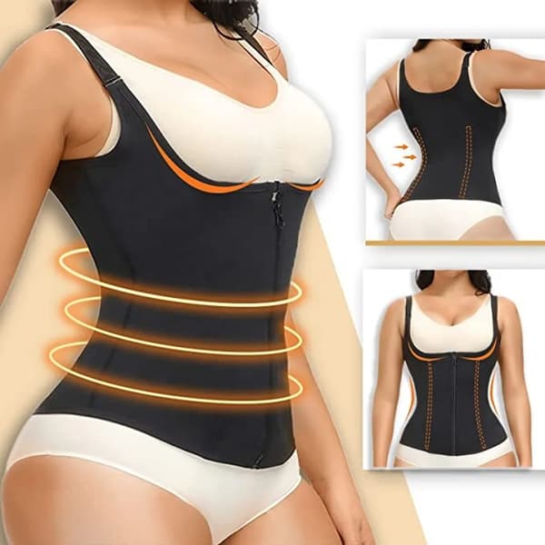 Korset Dame Taljetræner Form Mave Taljetræner Shapewear Sort 5XL