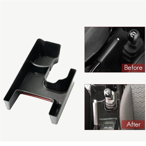 Cup Holder Console Storage Tray Replacement Storage Box Organizer with Rubber Mat For Jimny JB64 JB74