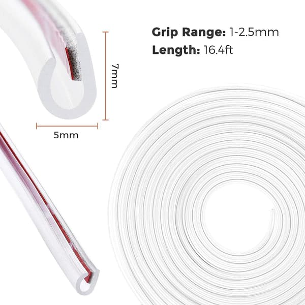 Car Protection Strip, 5M Edge Trim U-shaped Car Protection