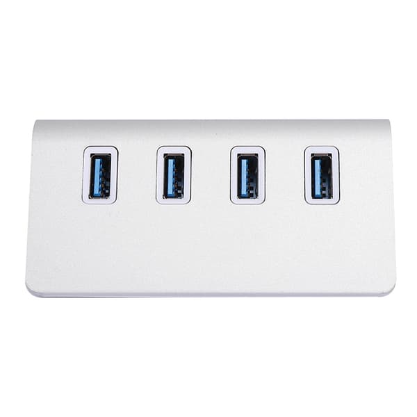 Aluminiumslegering 4-ports USB3.0 Hub Højhastighedscomputer/bærbar splitteradapter [DB]