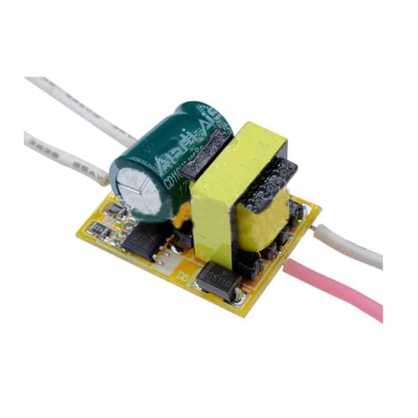 5 STK LED-chip drivende strømforsyningstransformator 3W konstantstrøm E27 220V til 9-12V -