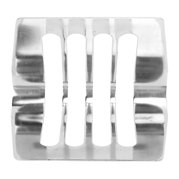 Brødristerstativ i rustfrit stål, vintage rustfrit brødholder til bagning, 4,84x3,03 tommer