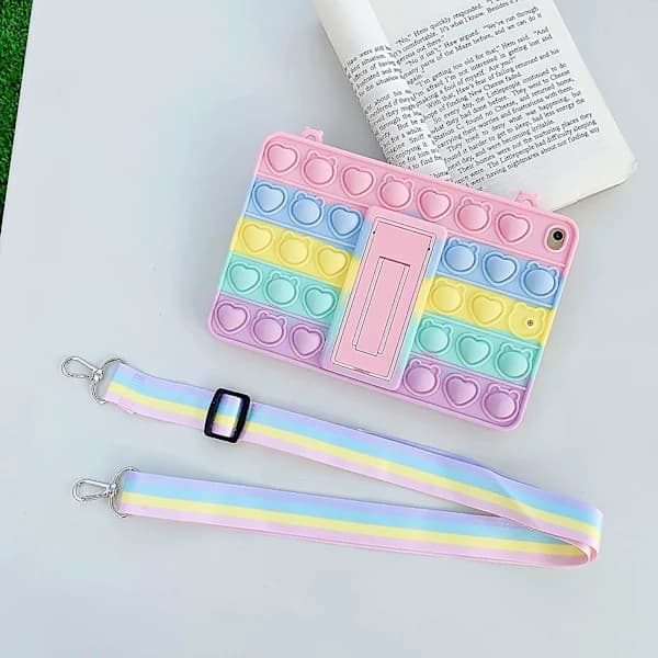 Etui til iPad 9. generation 2021 10,2 tommer, iPad 7. og 8. generation 2020/2019 Etui - Bubble Fidget Sensorisk iPad 10,2 Etui til Børn