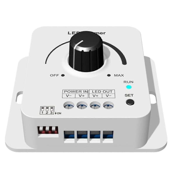 12-48VDC Skydance Roterende LED Dimmer V1- 1CHx8A 5 Nivåer Lysgradienthastighet for Enkelfarget LED St