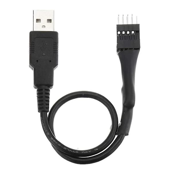 9-bens han til ekstern USB A han PC bundkort intern dataforlængerkabel 20 cm