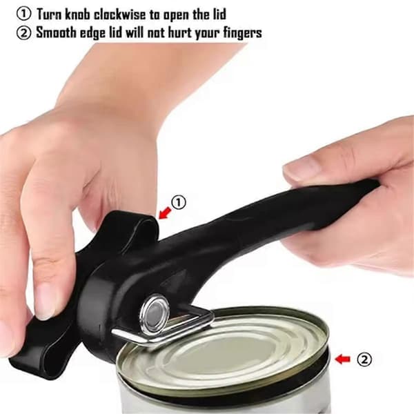Metal Can Opener Professional Kitchen Tools Safety Handheld Manual Can Opener Side Cut