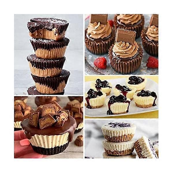 Silikon Bakeformer: Peanøttmuffins, Minipaier, Sjokoladegodteri