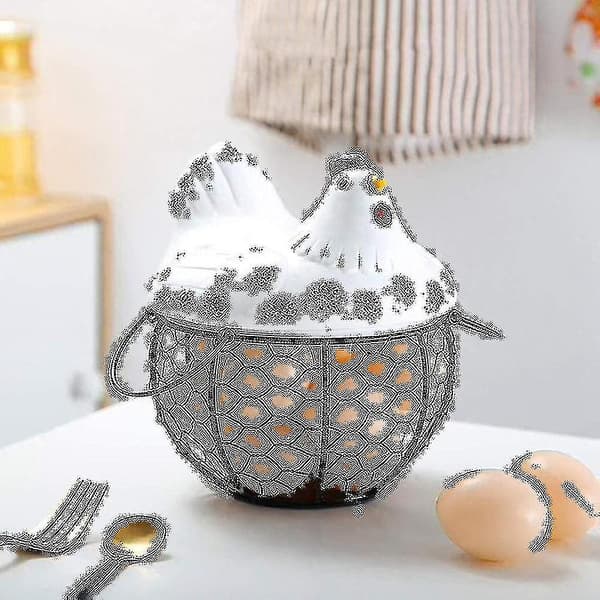 Eggkurv, eggstativ, smijerns oppbevaring, restaurant oppbevaringskurv, kjøkken, høne