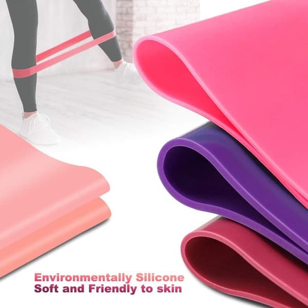 Resistance bands. Exercise bands with 5 strength levels. Both men and