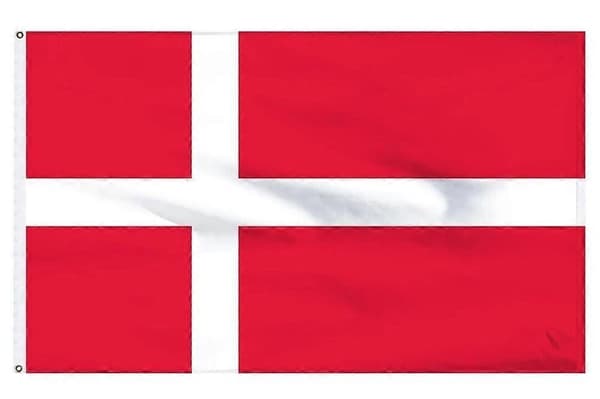 Danmarks flag 3x5ft Danmarks flag Dansk flag 3x5 Husflag (FMY) 5x8FT 5x8FT