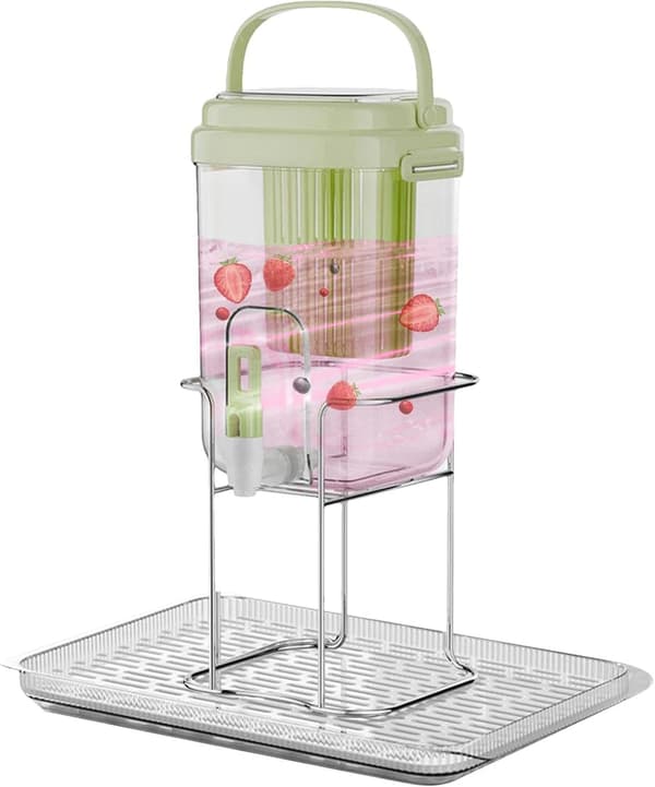 dryckesdispenser, utomhusbehållare, med kran och filter ljusgrön C Hellgrün C