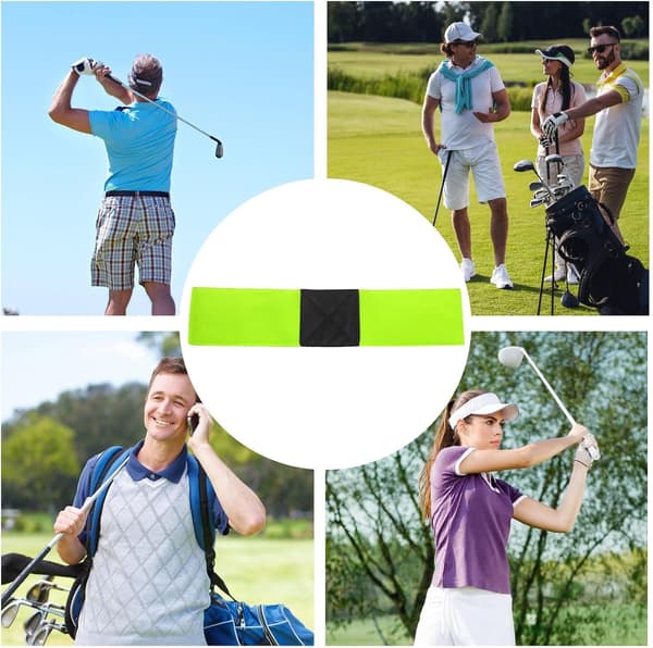 Golfsving pannband elastiskt bärbart band för inriktning -