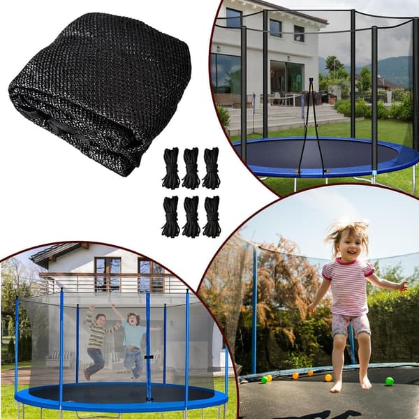 Parasoll Trampolin, regnbeskyttelse, robust svart M Schwarz M