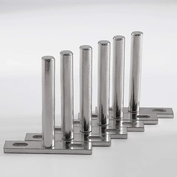 6 Pieces Metal Floating Shelf Brackets, 3 Inch Hidden Brackets Support Floating Shelf Hidden Brackets for Wall Mounting TY