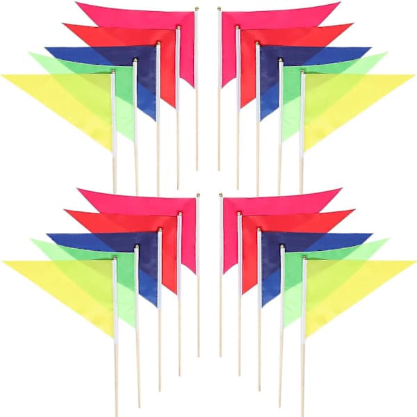 20 stk. bannermarkeringsflagg Røde markeringsflagg Måleflagg Grenseflagg Markørflagg Plassflagg
