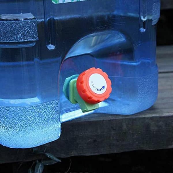Vattendunk, 5,5L vattenbehållare med kran, campingvattentank med handtag, vattendispenser med kran, dricksvattendunk, camping, dricksvatten