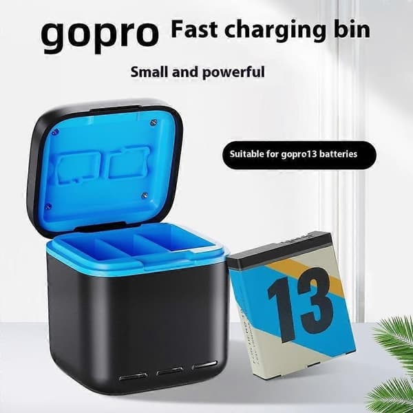 Quick Charging Case Action Camera Battery Storage Box for GoPro Hero 13 Triple Battery Charger