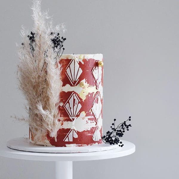 Diamante Stencil Schablon - The Belsize Cakes