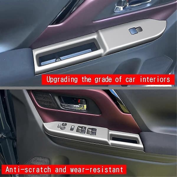Window Lift Switch Panel Cover for Spacia/Spacia Custom Mk04 Series 2024 Right-Hand Drive Silver
