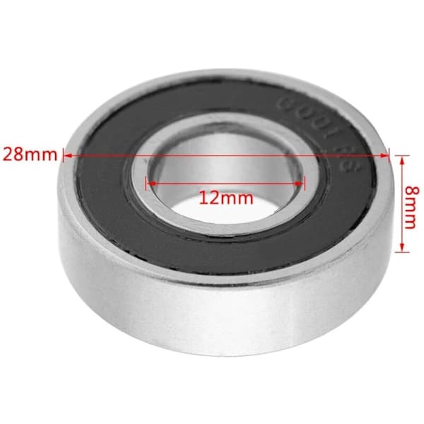 10 nyeste holdbare multifunktionelle gummiforseglede dybsporkuglelejer 6001-2RS (12x28x8mm)