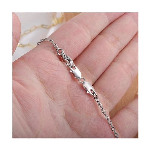 2 PCS Double Lobster Clasps 10mm, Sterling Silver Clasps Double Claw Clasps Bracelet Necklace Extension