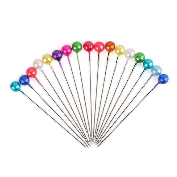 Magnetic Pin Cushion Armbånd med 100 Stk 3,8 cm Kulehode Synåler Sett, Silikon Armbånd Nåleholder