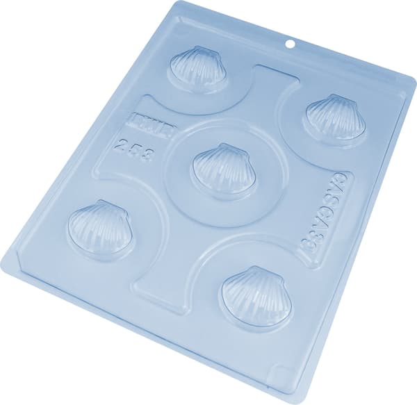 Pralineform Snegle Chokoladeform - BWB 253 - Special 3-delt form Transparent transparent