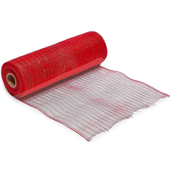 4 Rolls Christmas Wreath Door Decoration Mesh, Gold Wire Mesh, Gift Packaging, DIY Crafts as Shown som visas