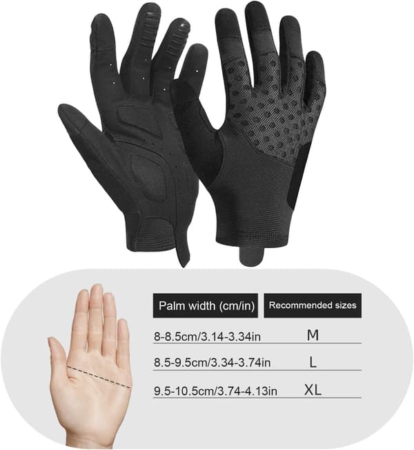 touchscreen-cykelhandsker med stødabsorberende polstring XL - XL