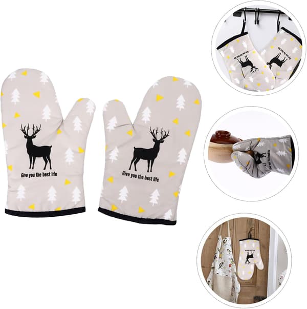2 kpl Uunikintaat Käsineet Grillitarvikkeet Leivontakäsineet Poly