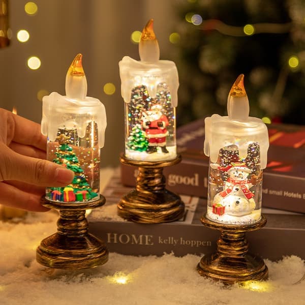 4-pack flytande LED-ljus - Juldekoration Belysning Sovrum Vardagsrum Fest