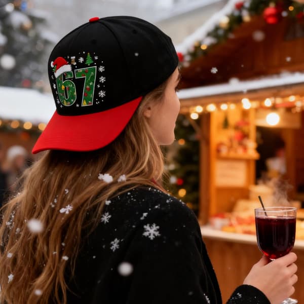 Baseball hue 67 nummer jul åndbar hovedbeklædning -