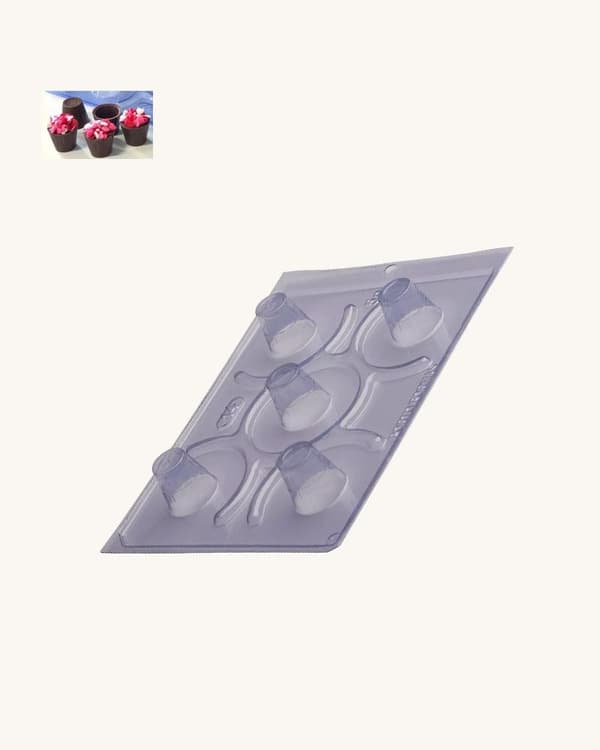 Pralinform Kopp Kuppel - Sjokoladeform - Porto Formas 14 - Spesiell 3-delt form