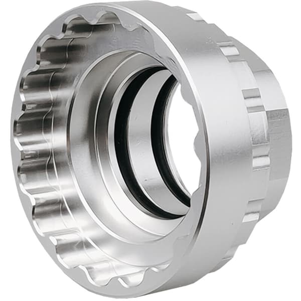 Bicycle 12-speed sprocket lock ring adapter removal tool sprocket installation tool for M7100 M8100 M9100, silver
