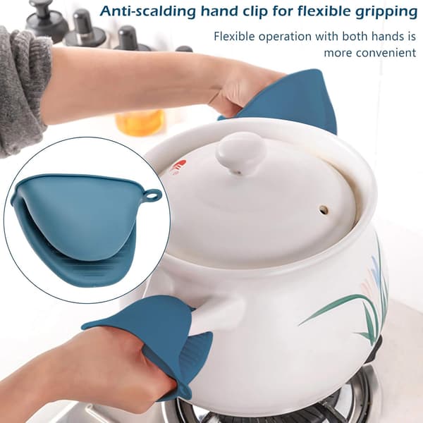Anti-Scalding Bowl Clips Silicone Pot Holders Heat Resistant Kitchen