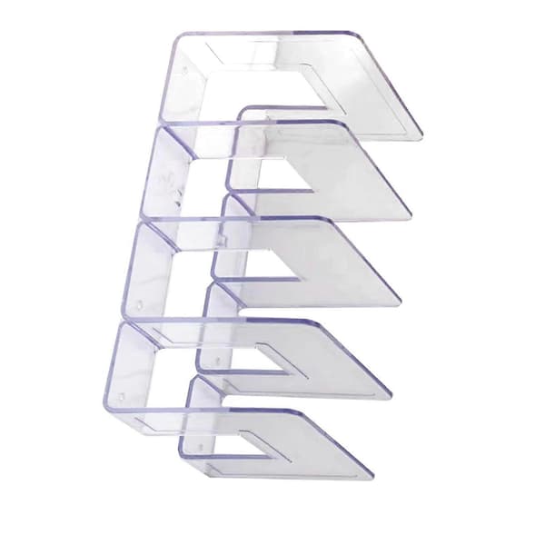 Handbag Organizer Household Transparent Bag Storage Rack Bedroom PC Mini Wallet Shelf 4 Sections [DB]