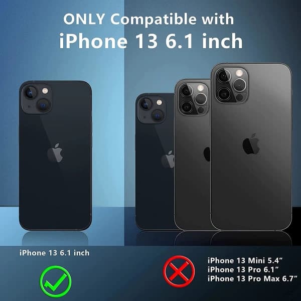 C4U® Shockproof Defence - iPhone 13 - Iskunkestävä kuori 3in1 Musta iPhone 13