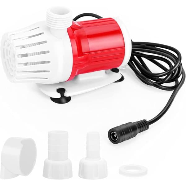 DC12V 1200L/H Dränkbar Pump Bärbar Akvarievattenpump 20W Högflödespumpar Frekvensomvandling Borstlös DC-pump
