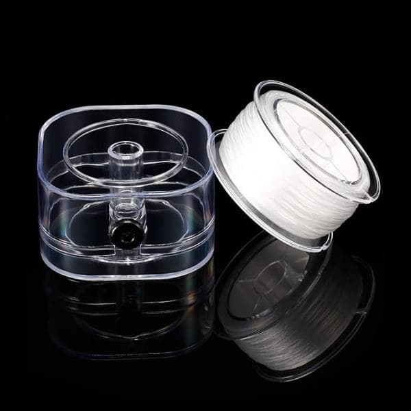 Bead Cord 0.8mm, Durable Thread, Beading Wire, White, 70 Meters/Roll, for Jewelry Bracelets, Beading Thread