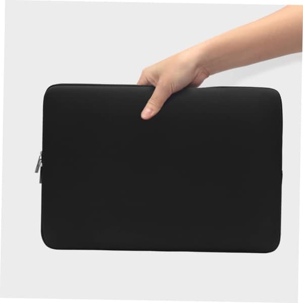 Laptop taske til 13 tommer Puffer Laptop etui Robust computer taske med blødt for Sort Let at bære