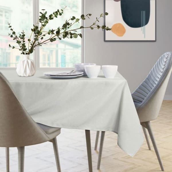 Bordduk - Empire - Rund 130 cm - Krem - Flekkbestandig polyester Grädde